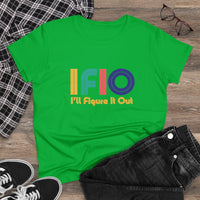 Colorful and Bold IFIO  - I'll Figure it Out - Women's Midweight Cotton Tee