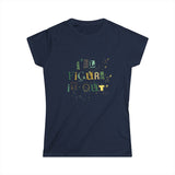 I'll Figure It Out - Paint Splatter Logo - Women's Softstyle Tee