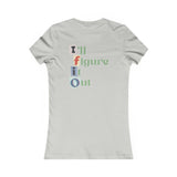 IFIO logo scrapbook letter cutout vintage design - (front and back design) Women's Favorite Tee