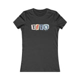 IFIO logo scrapbook letter cutout vintage design - (front and back design) Women's Favorite Tee