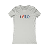 IFIO logo scrapbook letter cutout vintage design - (front and back design) Women's Favorite Tee