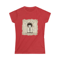 Wearable Art - Stick Figure Artistry Women's Softstyle Tee