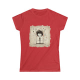 Wearable Art - Stick Figure Artistry Women's Softstyle Tee