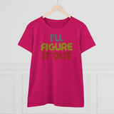 Retro - I'll Figure It Out - Women's Midweight Cotton Tee