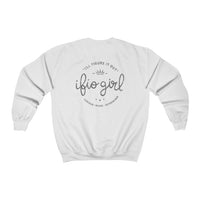 IFIO girl Emblem - Crewneck Sweatshirt (adult -back design)