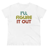 Retro - I'll Figure It Out - Women's Midweight Cotton Tee