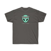 Hippy Alien - I Come In Peace (adult cotton t-shirt)