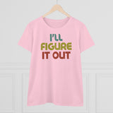 Retro - I'll Figure It Out - Women's Midweight Cotton Tee