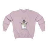 Let It Snow Snowman Heavy Blend™ Crewneck Sweatshirt