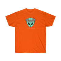 Hippy Alien - I Come In Peace (adult cotton t-shirt)