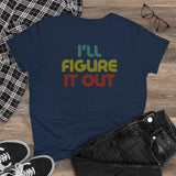 Retro - I'll Figure It Out - Women's Midweight Cotton Tee