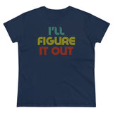 Retro - I'll Figure It Out - Women's Midweight Cotton Tee