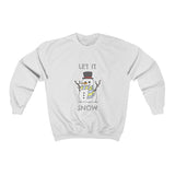 Let It Snow Snowman Heavy Blend™ Crewneck Sweatshirt