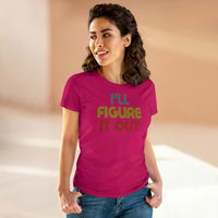 Retro - I'll Figure It Out - Women's Midweight Cotton Tee