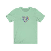 Butterflies, Flowers and Love - IFIO girl - Jersey Short Sleeve Tee (Adult)