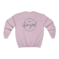 IFIO girl Emblem - Crewneck Sweatshirt (adult -back design)