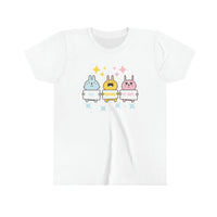 Anime animals holding a sign spelling out "I'll Figure It Out" - Youth Short Sleeve Tee