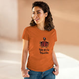 Calaveras or Sugar Skull Dancing Woman -  Midweight Cotton Tee