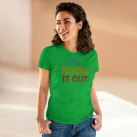 Retro - I'll Figure It Out - Women's Midweight Cotton Tee