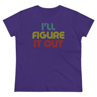 Retro - I'll Figure It Out - Women's Midweight Cotton Tee