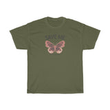 Save Me - Love, The Butterflies -classic fit cotton t-shirt