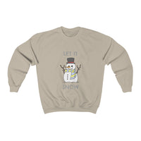 Let It Snow Snowman Heavy Blend™ Crewneck Sweatshirt