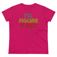 Retro - I'll Figure It Out - Women's Midweight Cotton Tee