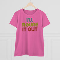 Retro - I'll Figure It Out - Women's Midweight Cotton Tee