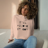 Tech Savvy - I'll Figure It Out Crop Hoodie