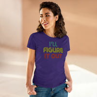 Retro - I'll Figure It Out - Women's Midweight Cotton Tee