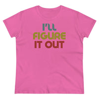 Retro - I'll Figure It Out - Women's Midweight Cotton Tee