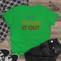 Retro - I'll Figure It Out - Women's Midweight Cotton Tee