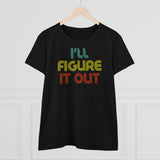 Retro - I'll Figure It Out - Women's Midweight Cotton Tee