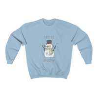 Let It Snow Snowman Heavy Blend™ Crewneck Sweatshirt