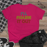 Retro - I'll Figure It Out - Women's Midweight Cotton Tee