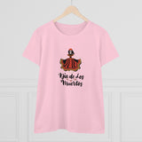 Calaveras or Sugar Skull Dancing Woman -  Midweight Cotton Tee