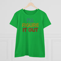 Retro - I'll Figure It Out - Women's Midweight Cotton Tee