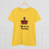 Calaveras or Sugar Skull Dancing Woman -  Midweight Cotton Tee