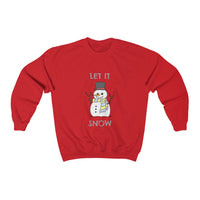 Let It Snow Snowman Heavy Blend™ Crewneck Sweatshirt