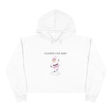 Number One Baby -  Santa Crop Hoodie