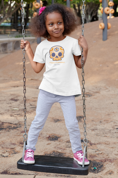 Happy Halloween Sugar Skull (YOUTH short sleeve t-shirt)