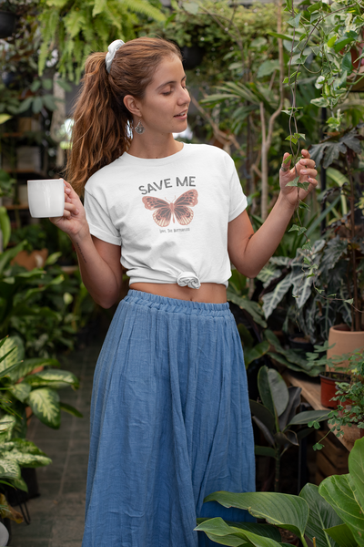 Save Me - Love, The Butterflies -classic fit cotton t-shirt